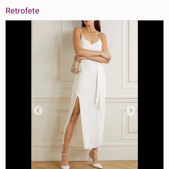 NWT White retrofete dress - Picture 3 of 7